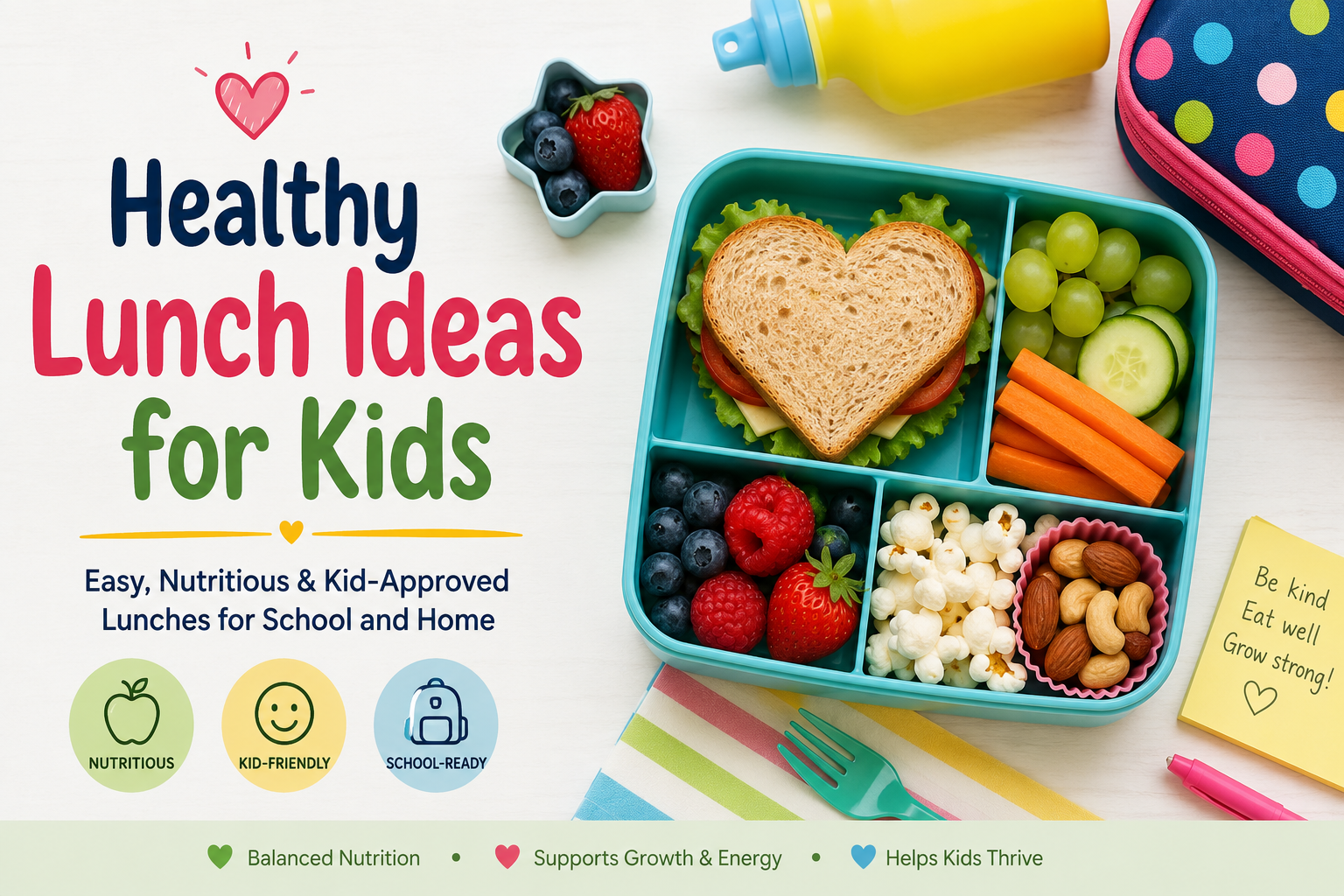 Healthy Lunch Ideas for Kids: Simple Meals They Will Enjoy