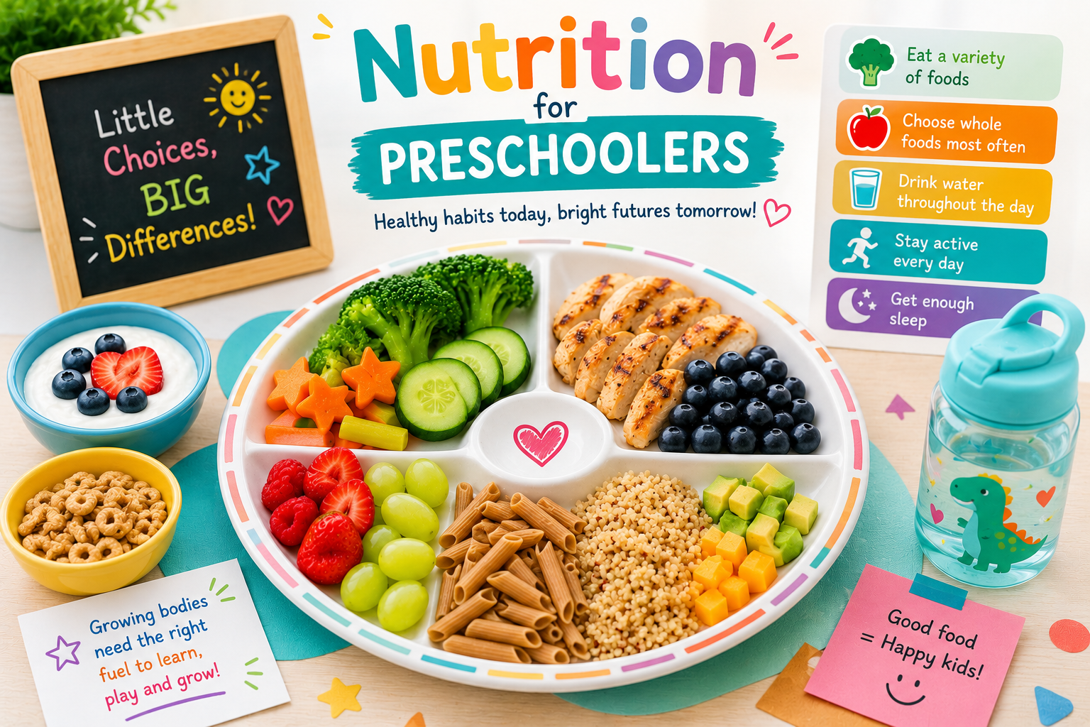 Nutrition for Preschoolers: Healthy Meals, Snacks, and Habits